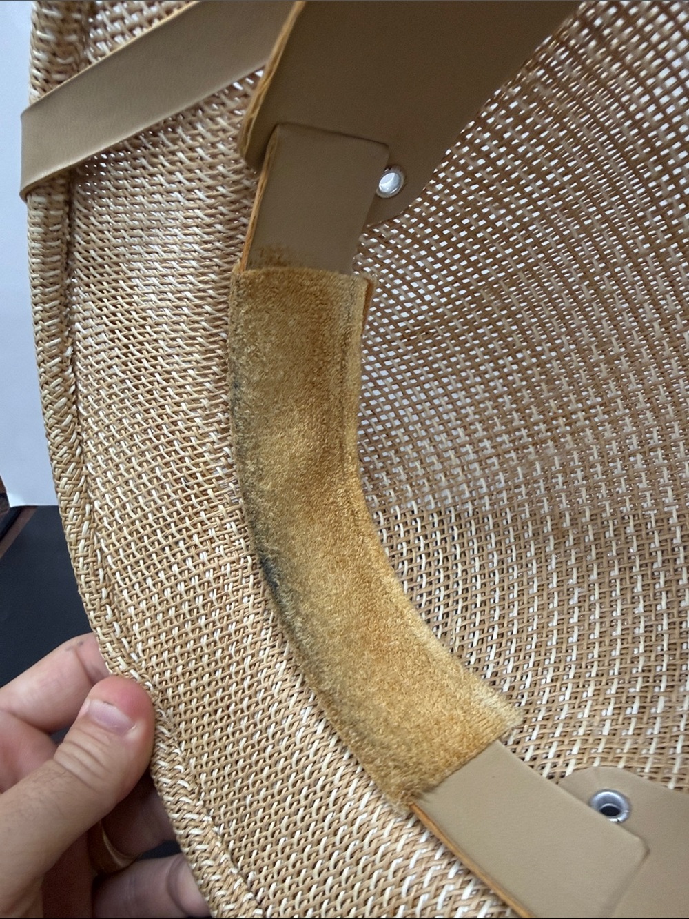 Vintage Magill USA Woven Straw Sun Hat - Natural - Picture 7 of 7